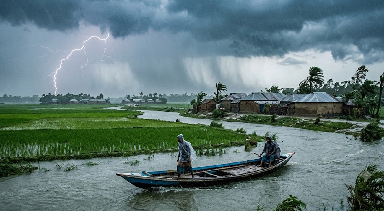 ৮ অঞ্চলে ৬০ কিমি বেগে ঝড়ের আভাস