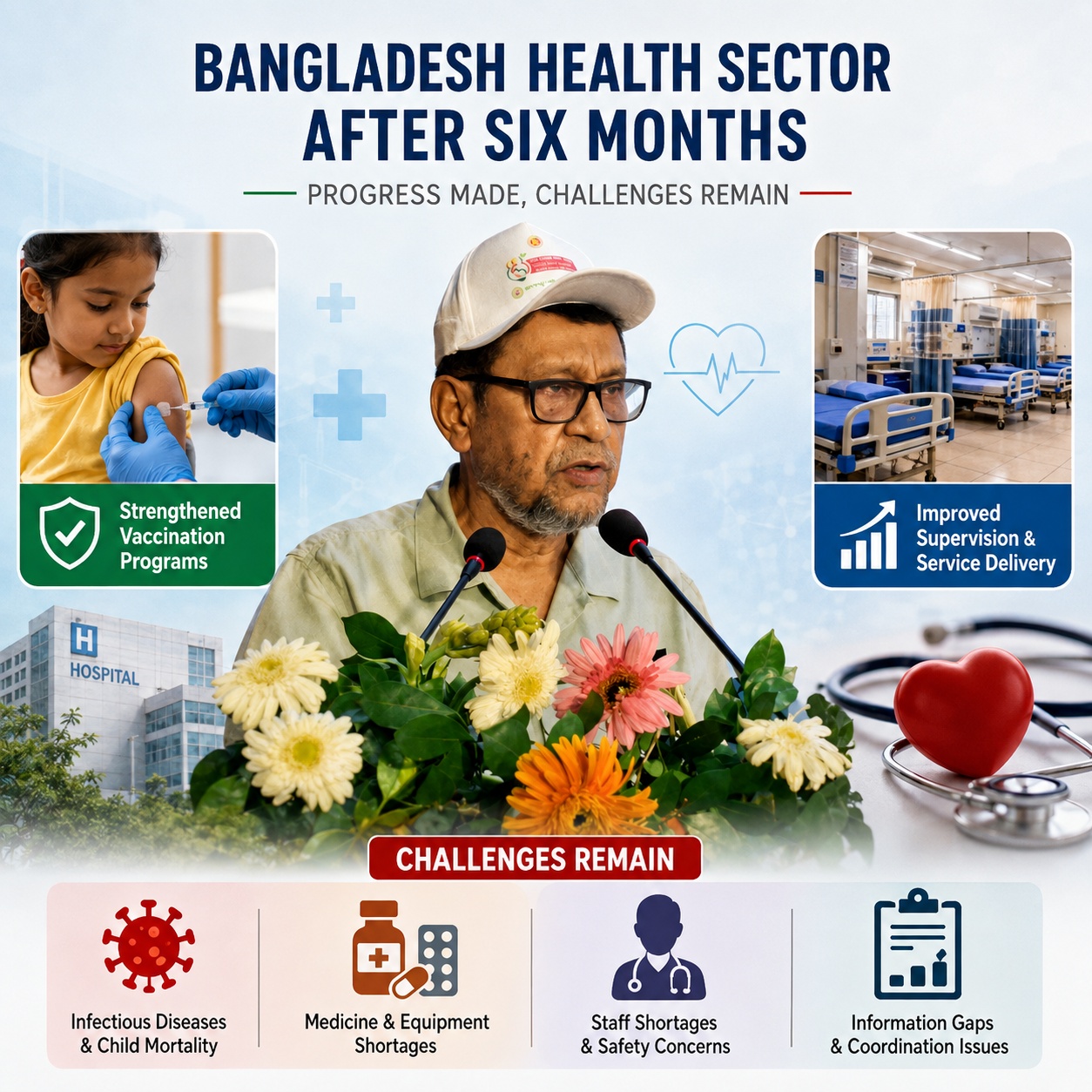 Six Months of the Health Sector: Progress, Setbacks and Major Challenges Ahead