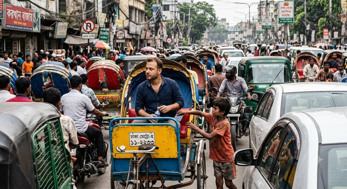 নাগরিক সচেতনতা বার্তা: ঢাকা শহরের ট্রাফিক সিগন্যালে আপনার জিনিসপত্র সুরক্ষিত রাখুন!