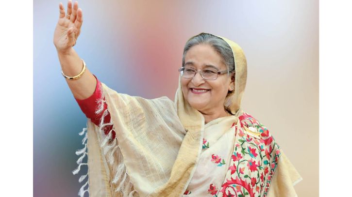 ক্ষমতাধর ১০০ নারীর তালিকায় আরো এক ধাপ এগিয়ে শেখ হাসিনা