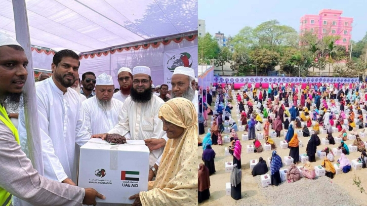 ৫ শতাধিক অসহায় পরিবারের মাঝে খলিফা ফাউন্ডেশনের খাদ্যসামগ্রী বিতরণ