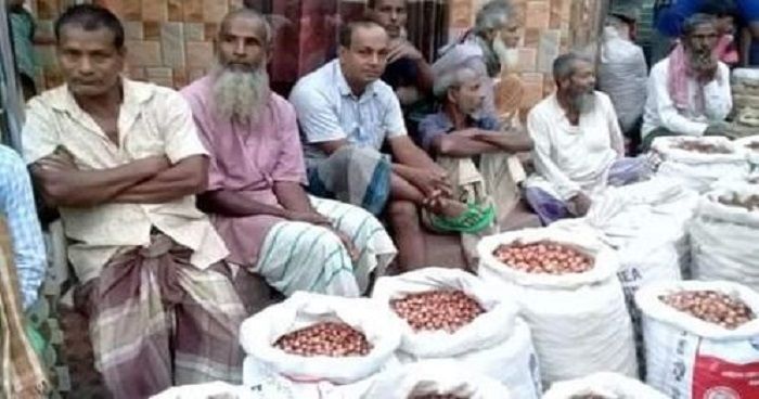 কম মূল্যে বিক্রি হচ্ছে পেঁয়াজ, লোকসানের আশঙ্কায় কৃষক