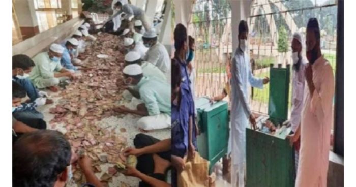 কিশোরগঞ্জে পাগলা মস‌জি‌দে দানবাক্সে মিলল ১২ বস্তা টাকা