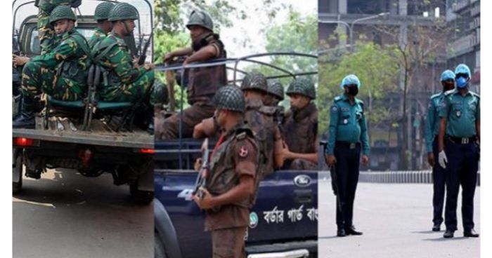 ‘সর্বাত্মক লকডাউন’ : মাঠে থাকবে তিন বাহিনী