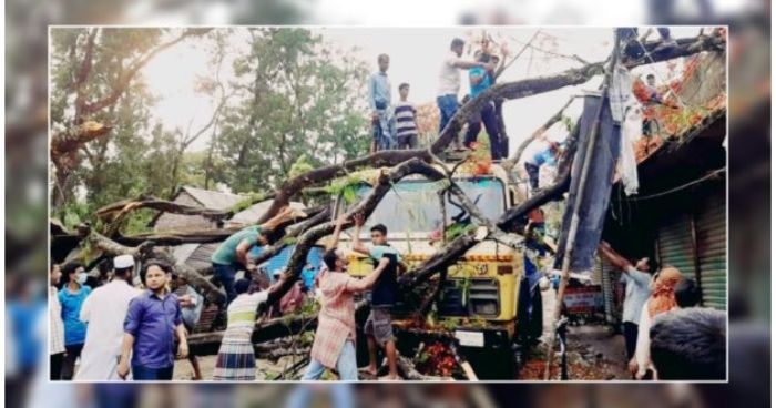 কালবৈশাখী ঝড়ে ব্যাপক ক্ষয়ক্ষতি