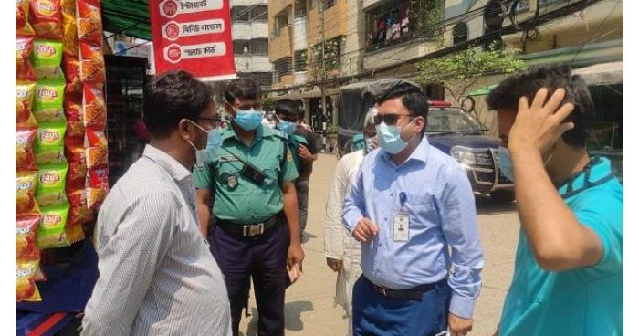 মাস্ক ব্যবহার শতভাগ নিশ্চিত করতে মোবাইল কোর্ট