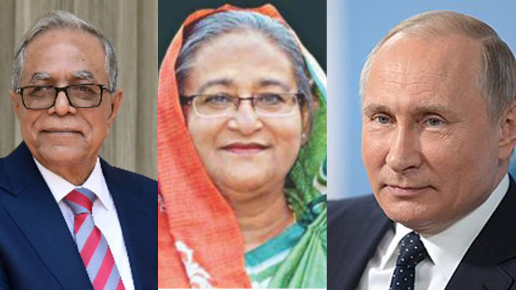 স্বাধীনতা দিবসে রাষ্ট্রপতি ও প্রধানমন্ত্রীকে পুতিনের শুভেচ্ছা 