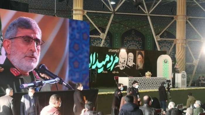 জেনারেল সোলাইমানির প্রথম শাহাদাৎ বার্ষিকীর অনুষ্ঠান শুরু