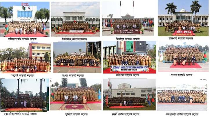 ক্যাডেট কলেজসমূহে জিপিএ-৫ পেয়েছে ৯৯.৬৭ শতাংশ শিক্ষার্থী