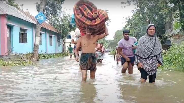 কুমিল্লার নতুন নতুন এলাকা প্লাবিত হচ্ছে বন্যার পানিতে