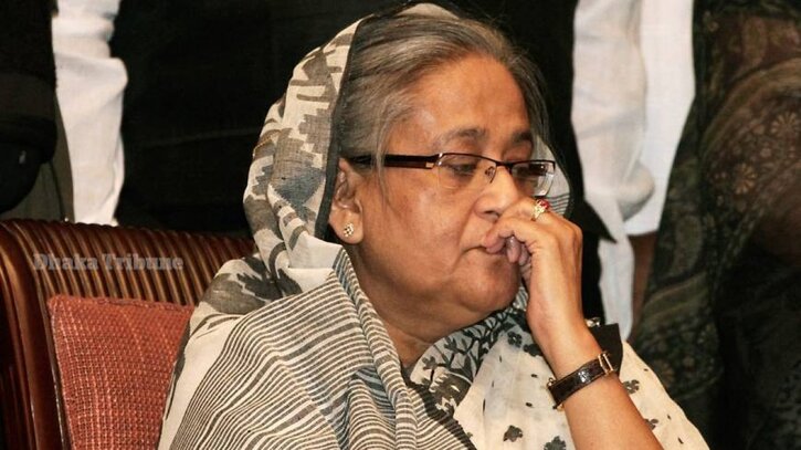 দিল্লির কাছে গাজিয়াবাদে নামলেন শেখ হাসিনা