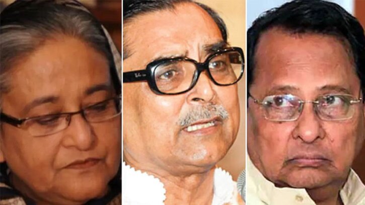 হাসিনা-ইনু-মেননের বিরুদ্ধে ট্রাইব্যুনালে গণহত্যার অভিযোগ