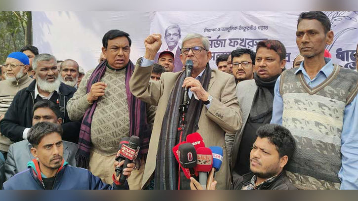 ‘ভোট দিতে ভয় পাবেন না, আমরা পাশে আছি’: হিন্দুদের উদ্দেশে ফখরুল