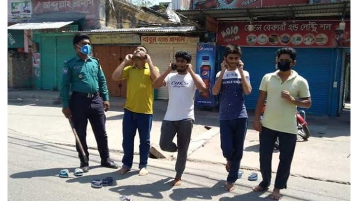 শিশুদের কান ধরে ওঠবস করার অভিযোগে৪ পুলিশ সদস্য প্রত্যাহার