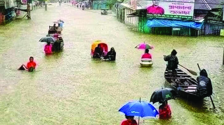 সিলেটে সাড়ে ৮ লাখ মানুষ পানিবন্দি, খোলা হয়েছে ৬৫৬ আশ্রয়কেন্দ্র