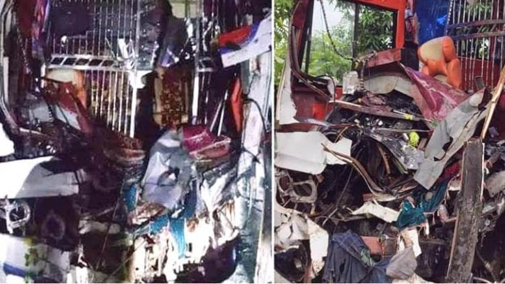 রংপুরে ২ বাসের মুখোমুখি সংঘর্ষে নিহত ৯, আহত ৪০