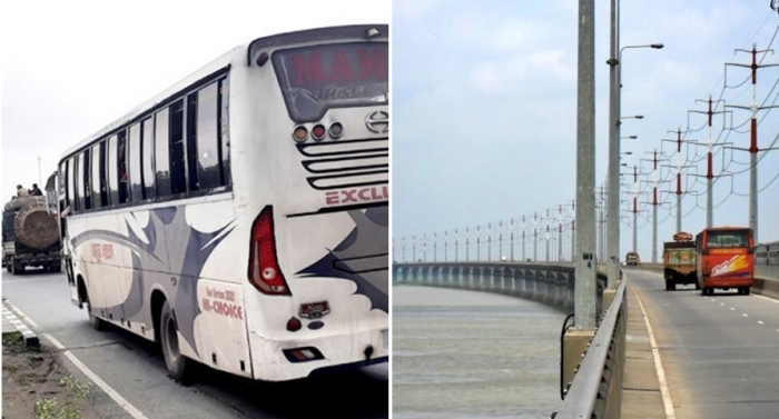 মহাসড়কে দূরপাল্লার বাস চলাচল ও পুলিশের বিভিন্ন পয়েন্টে অবস্থান