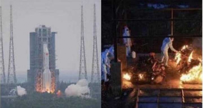 ভারতে করোনায় মৃতদের চিতা নিয়ে চীনের ব্যঙ্গ করার অভিযোগ
