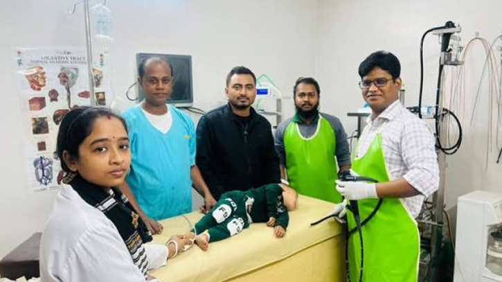 ১৩ মাসের শিশুর পাকস্থলী থেকে রিংসহ চাবি উদ্ধার