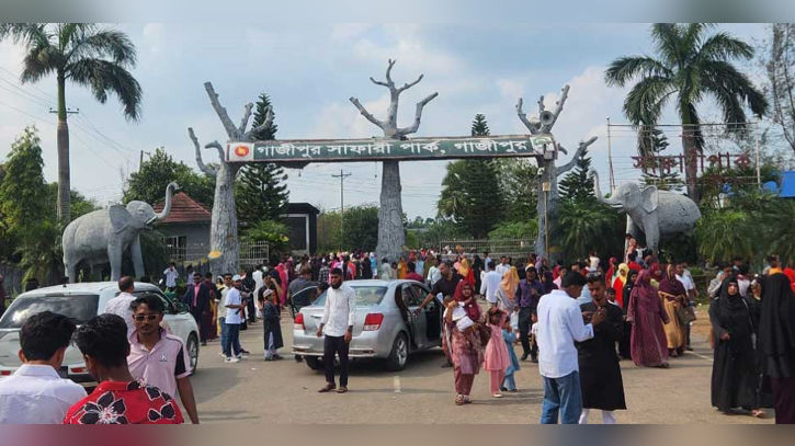 গাজীপুর সাফারি পার্কে নতুন তিন সিংহ, ঈদে দর্শনার্থীদের ভিড়
