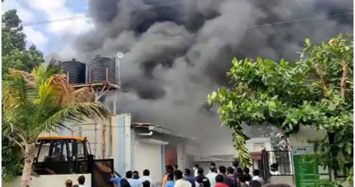 ভারতে স্যানিটাইজার কারখানায় ভয়াবহ অগ্নিকাণ্ড