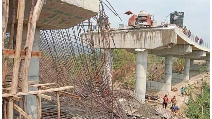 গাজীপুরে নির্মাণাধীন ব্রিজ ধসে এক শ্রমিকের মৃত্যু