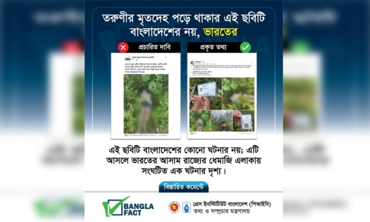 ভারতের ঘটনা বাংলাদেশের বলে সামাজিক যোগাযোগমাধ্যমে অপপ্রচার শনাক্ত