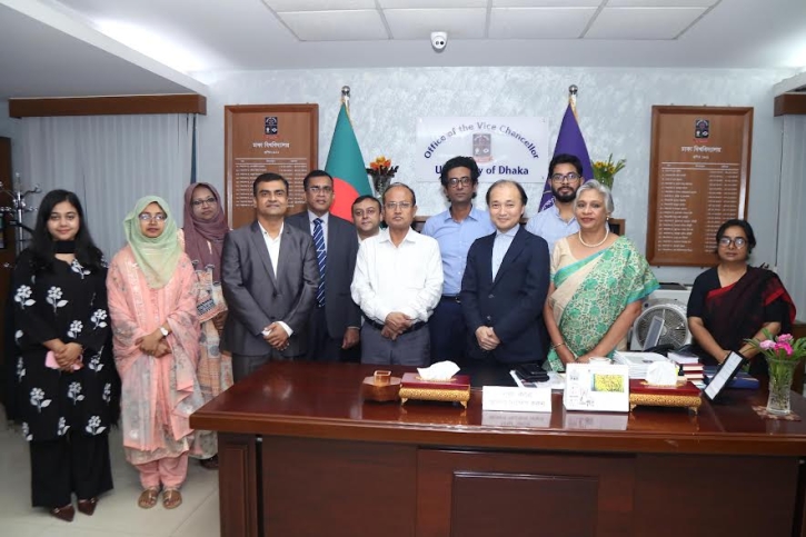 ঢাবি উপাচার্যের সঙ্গে জাপান ফাউন্ডেশনের মহাপরিচালকের সাক্ষাত