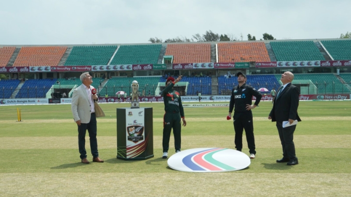 নিউজিল্যান্ডের বিপক্ষে টস হেরে প্রথমে ব্যাটিংয়ে বাংলাদেশ