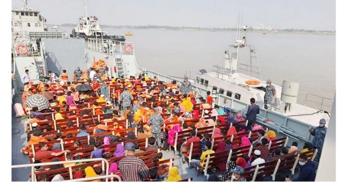 চতুর্থ দফায় ভাসানচরে যাচ্ছেন আরও ২০১০ রোহিঙ্গা