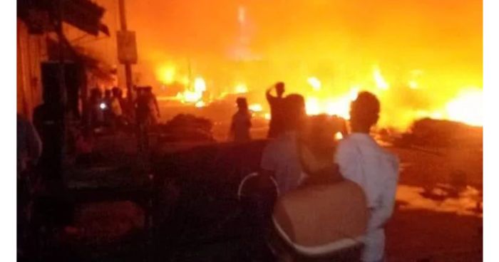 রায়পুরে ২৫ দোকান পুড়ে ছাই, ক্ষতি ১৯ কোটি টাকা