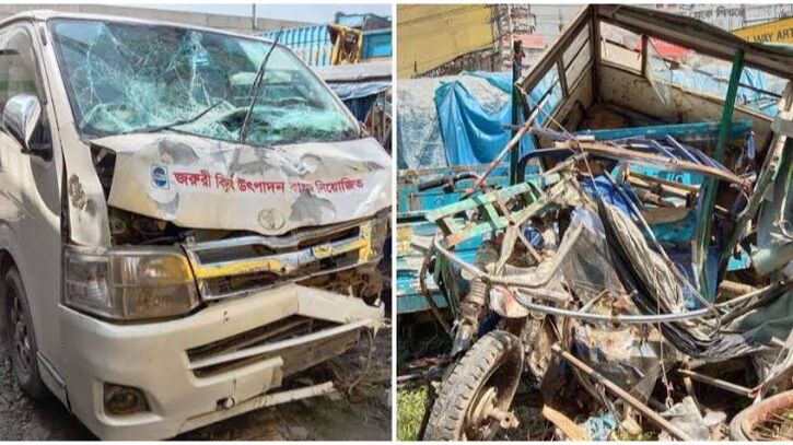 নারায়ণগঞ্জে মাইক্রোবাস-অটোরিকশা সংঘর্ষ, নিহত ৫