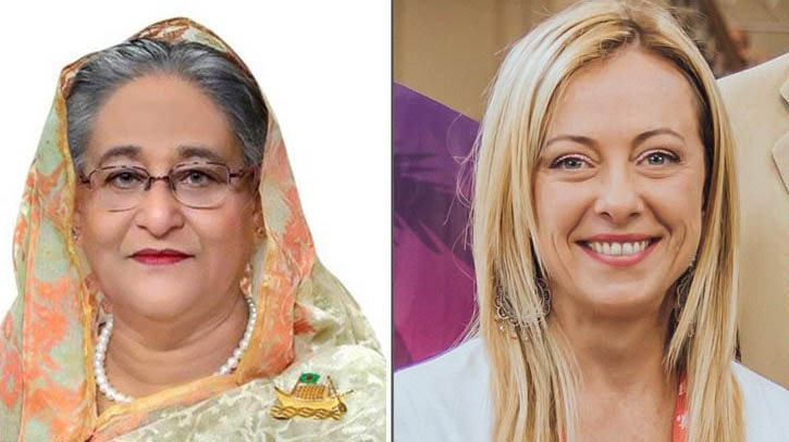 ইতালির প্রথম নারী প্রধানমন্ত্রী মেলোনিকে প্রধানমন্ত্রীর অভিনন্দন