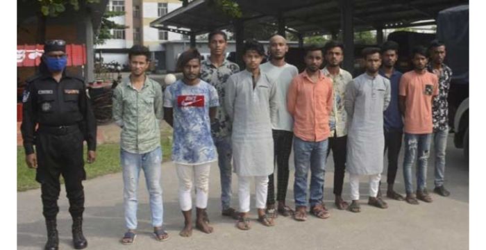 নারায়ণগঞ্জে কিশোর গ্যাংয়ের অপহরণকারী চক্রের ১১ জন সদস্য আটক
