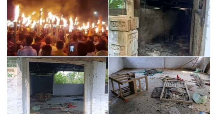 কুমিল্লা সীমান্তবর্তী ত্রিপুরায় ১৬ মসজিদে ভাঙচুর, ৩টিতে আগুন
