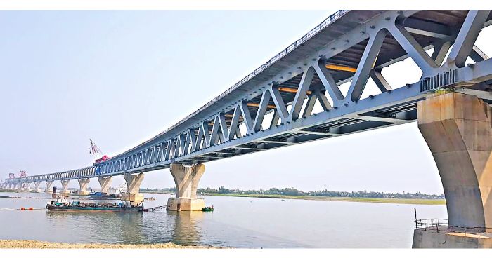 পদ্মা সেতুর সার্বিক অগ্রগতি সাড়ে ৮৫ শতাংশ
