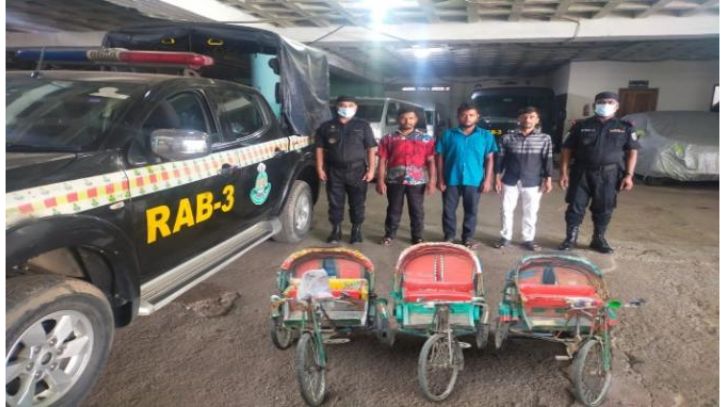 ফরিদপুরে ব্যাটারিচালিত অটোরিকশা চোরচক্রের দুই সদস্য গ্রেফতার