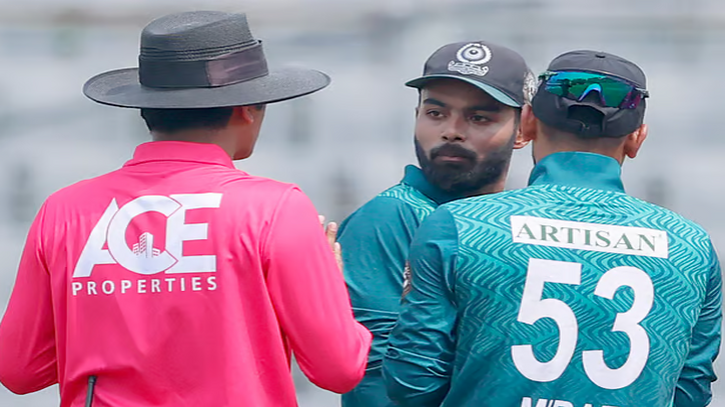 আম্পায়ারের সঙ্গে অসদাচরণে এক ম্যাচ নিষিদ্ধ তাওহীদ হৃদয়