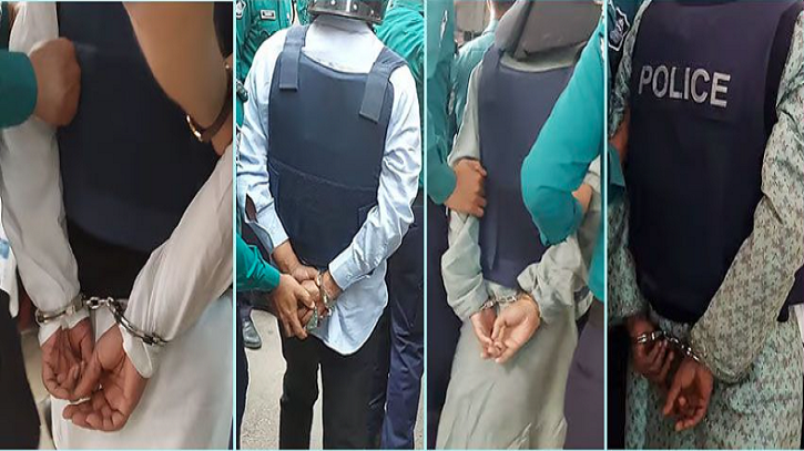 হাতকড়া পরিয়ে আদালতে আনা হলো আনিসুল-সালমানদেরকে