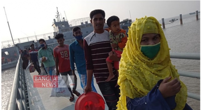 ভাসানচরে আমরা ভালো আছি